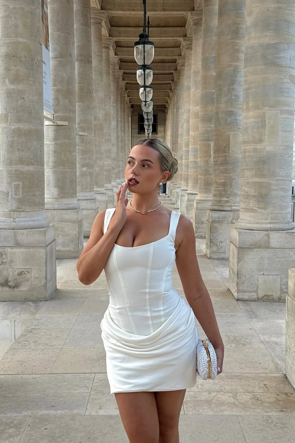 Ferosa Kolsuz Mini Elbise